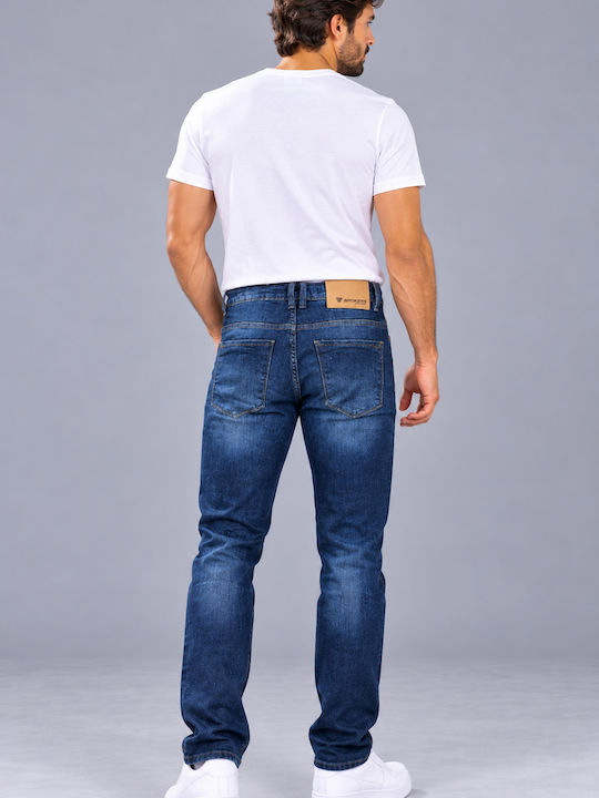 Men’s Regular Fit Jeans Trousers Dark Blue