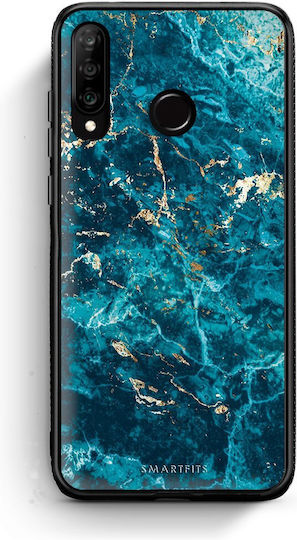 Smartfits Marble Blue Задна корица Син (Huawei P30 Lite)