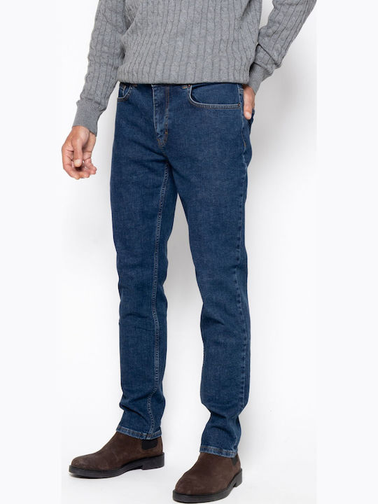 Мъжки Еластични Дънки Regular Fit Сини