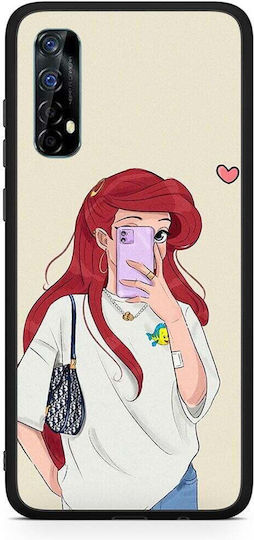 Smartfits Walking Mermaid Umschlag Rückseite Weiß (Realme 7)