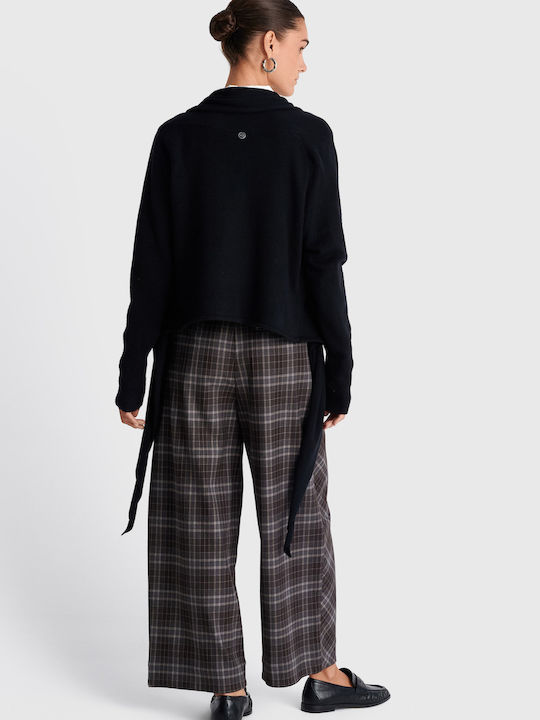 Cardigan Tricotat pentru Femei Negru