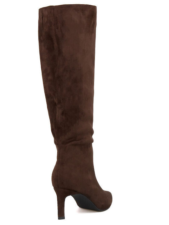 Wildleder Damenstiefel Braun