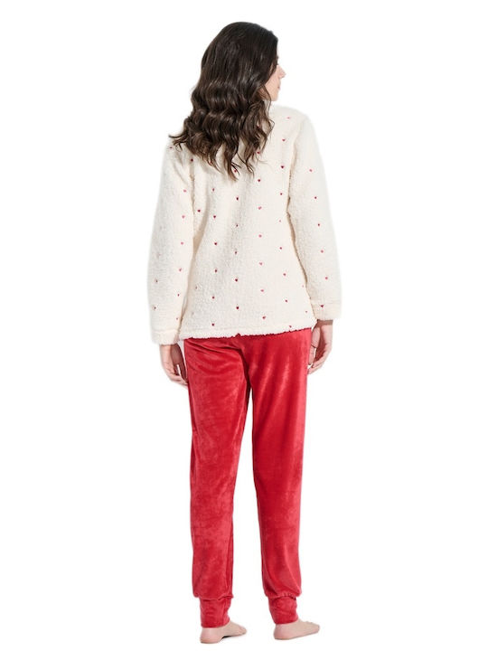 Jeannette Lingerie Winter Women's White Robe