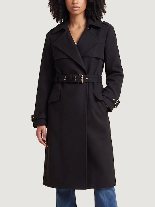 Guess Παλτό Jet Black