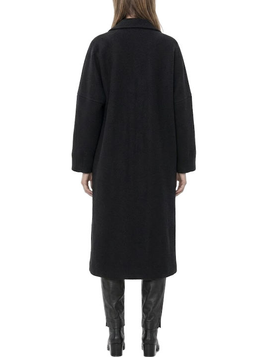 Moutaki Damenmantel Schwarz Oversized