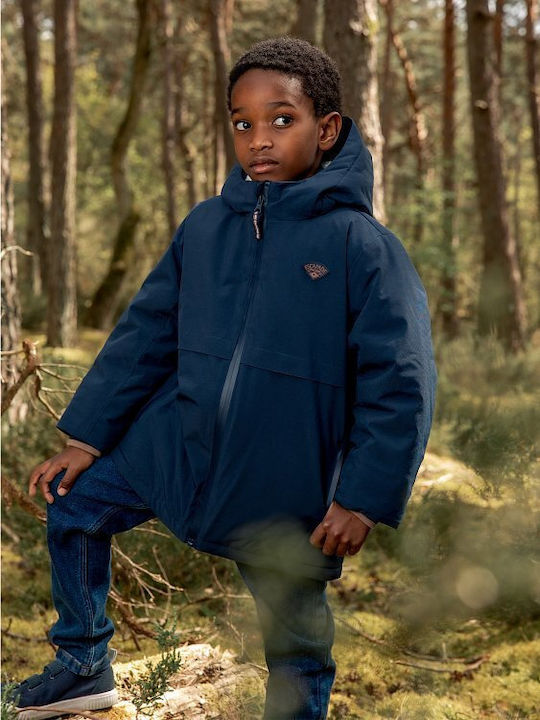 Waterproof Kids’ Casual Sleeveless Short Blue Jacket
