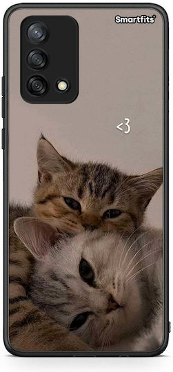 Smartfits Cats In Love Задна корица Бежов (Oppo A74)