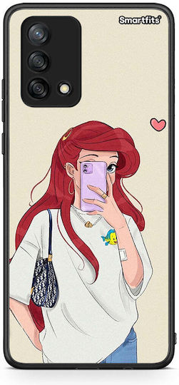 Smartfits Walking Mermaid Umschlag Rückseite Weiß (Oppo A74)