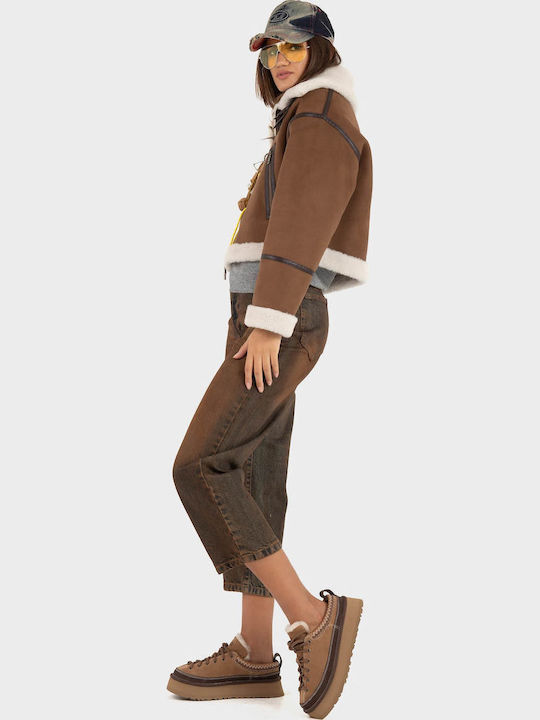 Women's Winter Jacket Light Brown