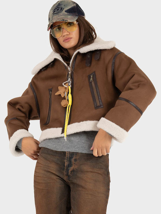 Women's Winter Jacket Light Brown