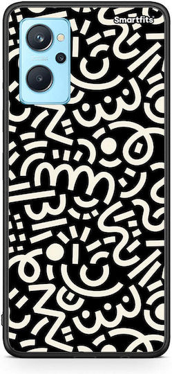 Smartfits Doodle Art Back Cover Black (Oppo A96)