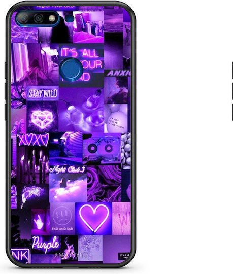 Smartfits Collage Stay Wild Back Cover Purple (Huawei Y7 2018/Y7 Prime 2018)