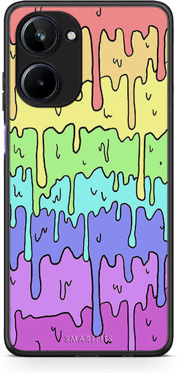 Smartfits Melting Rainbow Umschlag Rückseite Mehrfarbig (Realme 10)