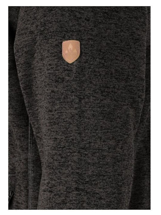 Herren-Fleecejacke Dark Grey Melange