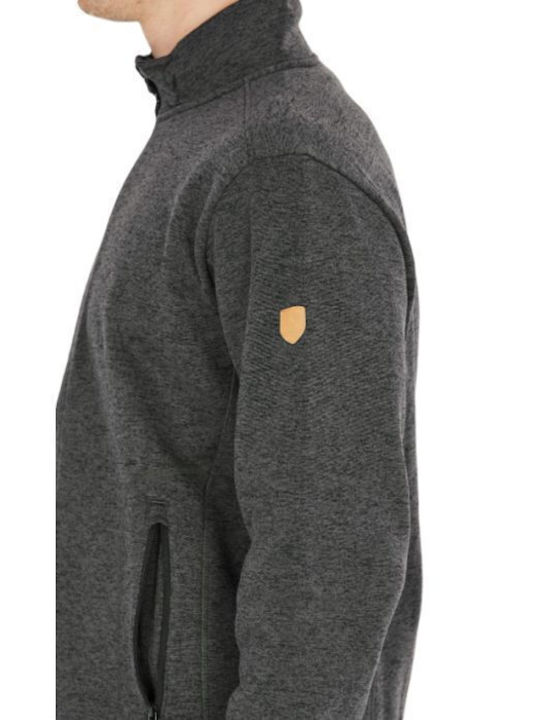 Herren-Fleecejacke Dark Grey Melange