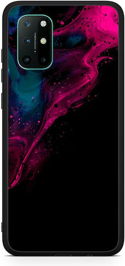Smartfits Watercolor Pink Black Back Cover Pink (OnePlus 8T) 7055966830747_41099059429531