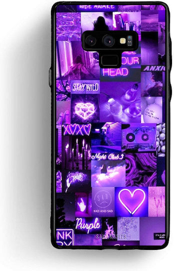 Smartfits Collage Stay Wild Umschlag Rückseite Lila (Galaxy Note 9) 7632005824667_43305460662427