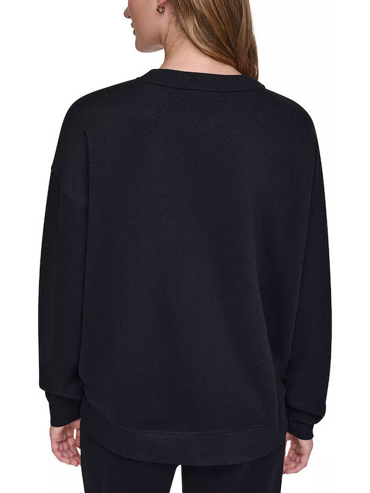 DKNY Суитшърт в Черно/тъмносиво металик