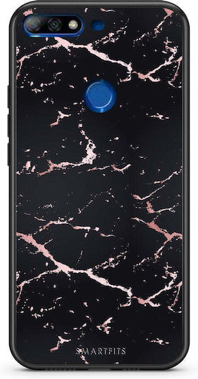 Smartfits Marble Black Rosegold Задна корица Черен (Huawei Y7 2018/Y7 Prime 2018)