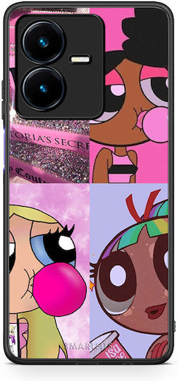 Smartfits Bubble Girls Back Cover Violet (Vivo Y22)