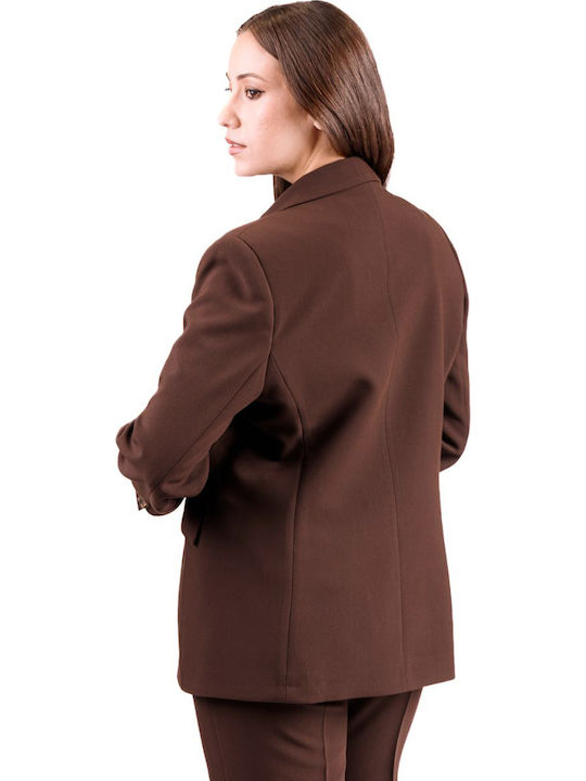 Baziana Damenblazer Braun