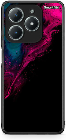 Watercolor Pink Black Realme C61 Case