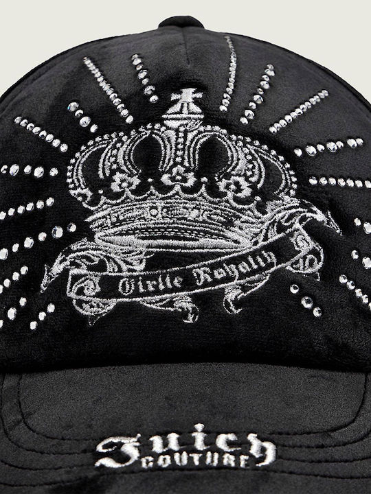 Juicy Regal Rebelle Diamante Velour Cap Jcawh226718-101 Γυναικειο Black