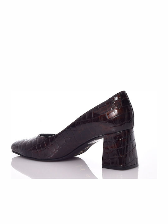 Spitze Lederpumps Brown