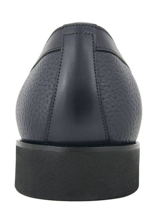Blaue Herren-Loafer aus Leder