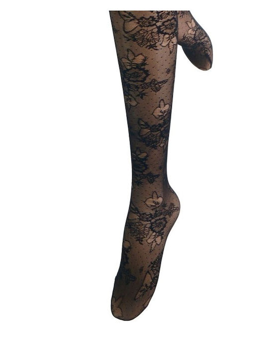 Women's Pantyhose 20 Den with Stitch Black