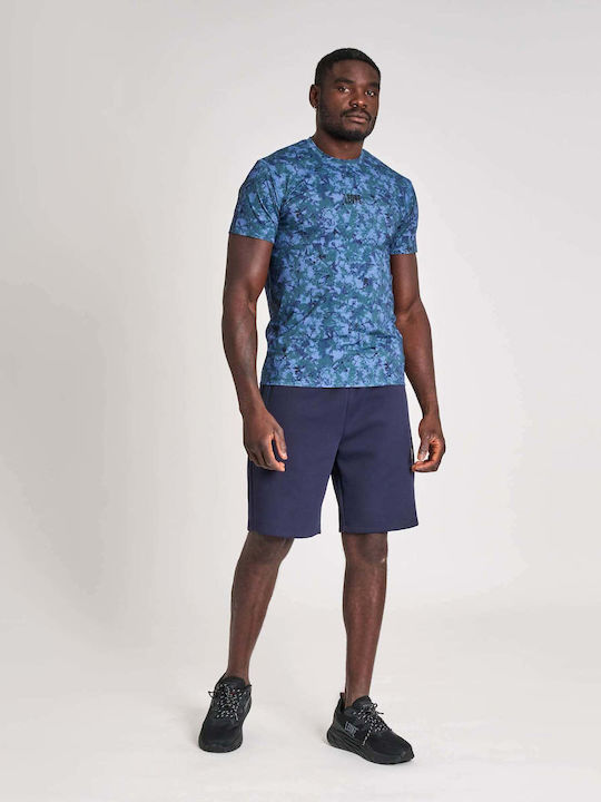 Leone 1947 Men's Short-Sleeve Shirt ABX404 Blue
