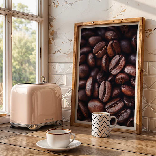 Poster Coffee Pst25142 50cm X 70cm Premium Black Wooden Frame-60633pd122652f55323