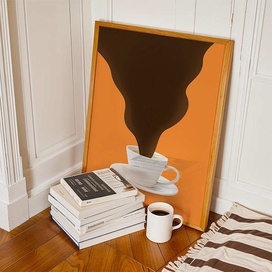 Coffee Cup Poster Pst25358 50cm X 70cm Premium Black Wooden Frame-62153pd127966f55323