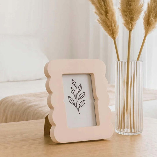 Home&Styling Collection Plastic Photo Frame With Beige Frame