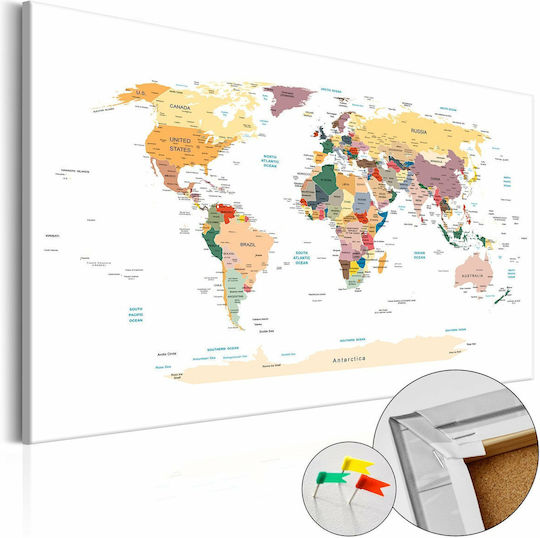 Polihome World Canvas 90x60 cm