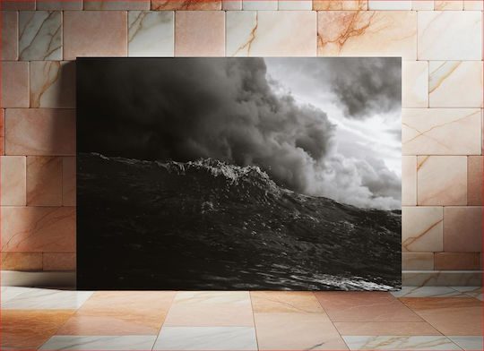 Stormy Sea Θυελλώδης Θάλασσα 1 σε Καμβά Stormy Sea Θυελλώδης Θάλασσα 1 σε Καμβά