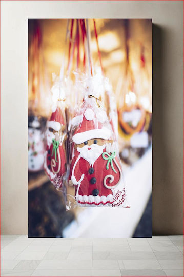 Painting Christmas Santa Cookies 80x120 Painting Christmas Santa Cookies 80x120