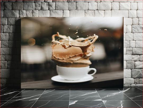 Pictură Strop de Cafea în Cană Strop de Cafea în Cană 90x60 Pictură Strop de Cafea în Cană Strop de Cafea în Cană 90x60