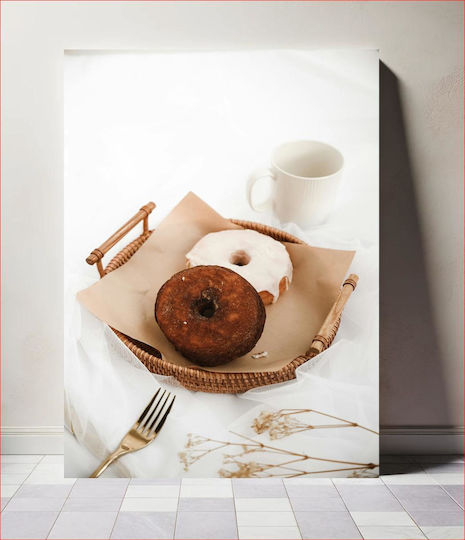 Painting A Basket Donuts Coffee A Basket of Donuts Coffee 100x150 Painting A Basket Donuts Coffee A Basket of Donuts Coffee 100x150