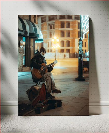 Street Musician At Night Μουσικός Του Δρόμου Τη Νύχτα Street Musician At Night Μουσικός Του Δρόμου Τη Νύχτα