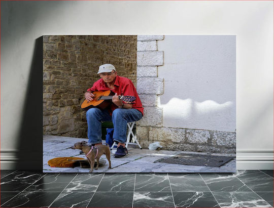 Street Musician With Dog Μουσικός Δρόμου Με Σκύλο 1 Street Musician With Dog Μουσικός Δρόμου Με Σκύλο 1