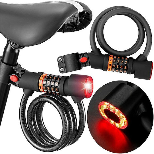 L47h Cable Lock Bicycle Code Light
