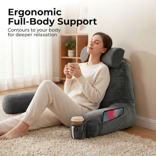 Lumivida Reading Pillow Pernă Medicală pentru Spate Gri