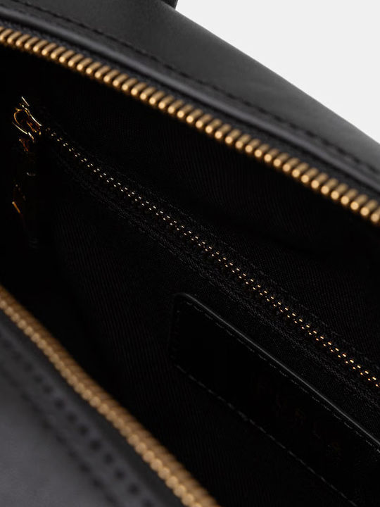 Leather Women's Satchel Bag Black