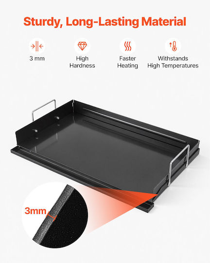 Vevor Non-Stick Baking Plate with Flat Surface 63cm x 41cm