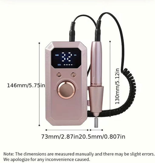 Nail Drill Battery Pink