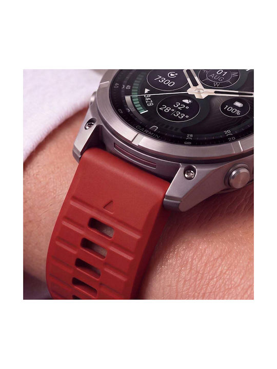 Tech-Protect Silicon Garmin Fenix 5 6 6 Pro 7 8 8 Pro E 9 9 Pro 47 Mm Roșu Crimson 5906302399932 Tech-Protect Silicon Garmin Fenix 5 6 6 Pro 7 8 8 Pro E 9 9 Pro 47 Mm Roșu Crimson 5906302399932