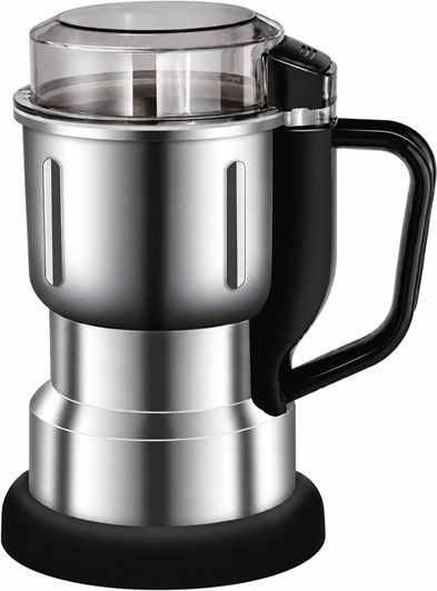 Electric Coffee Grinder 500W with 300g Capacity and Grinding Levels Silver