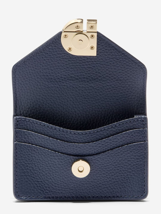Hann Leather Women's Card Holder Navy Blue
