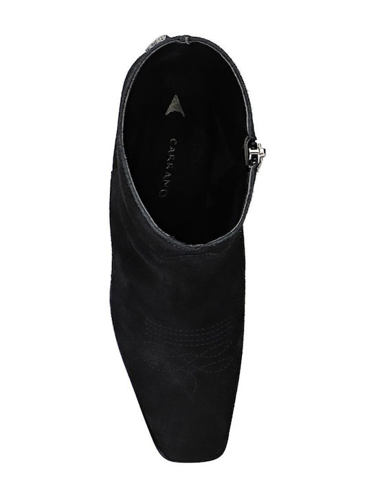 Suede Women's Ankle Boots Black